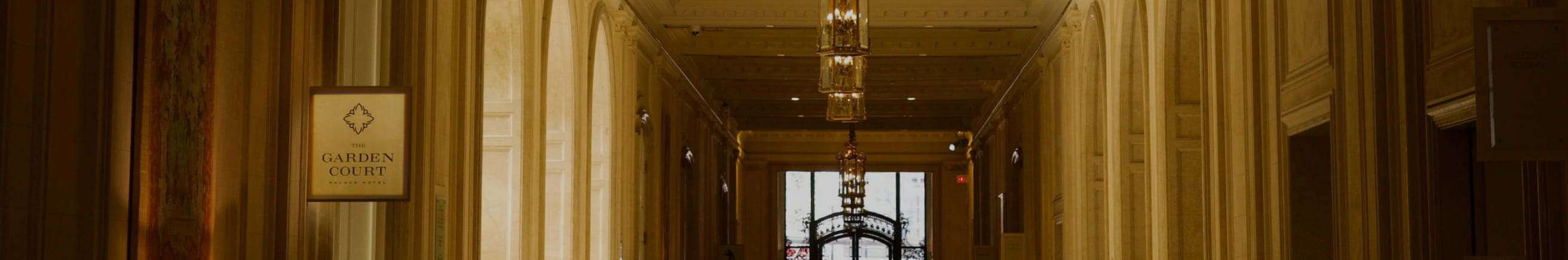 The Garden Court luxury hallway interior