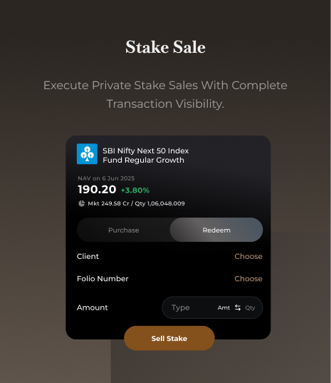 Stake Sale